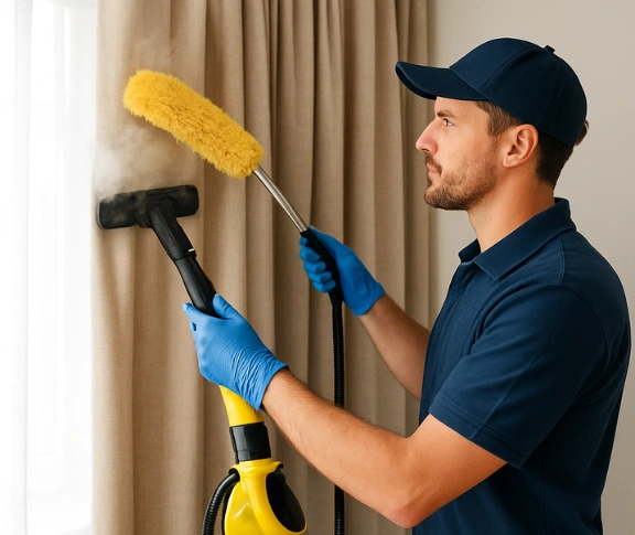 Emergency same-day curtain stain removal golden-beach Matty Curtain Cleaning