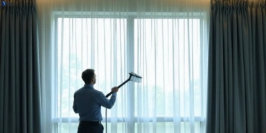 Commercial curtain stain removal service golden-beach hotels offices restaurants